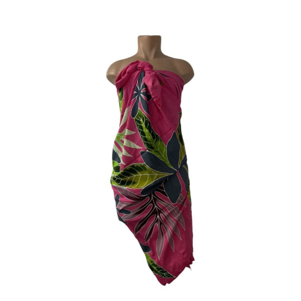 Large Handpainted Tropical Sarong