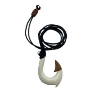 Bone and Koa Hook Necklace