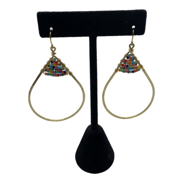 Beaded Teardrop Earrings