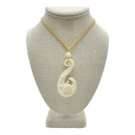 Bone Turtle Hook Necklace