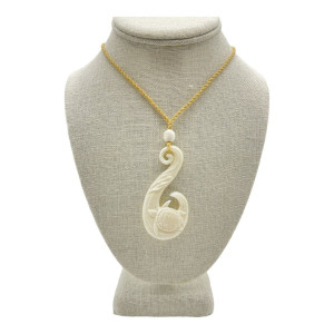 Bone Turtle Hook Necklace