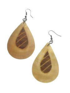 Mother of Pearl Earrings - Gold