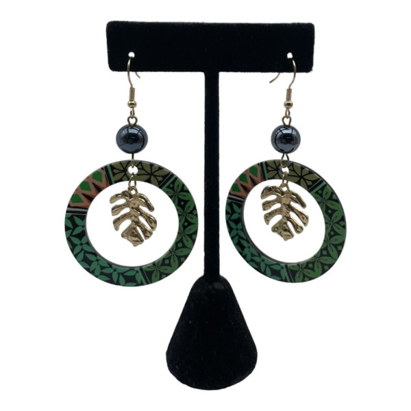 Tribal Monstera with Pearl