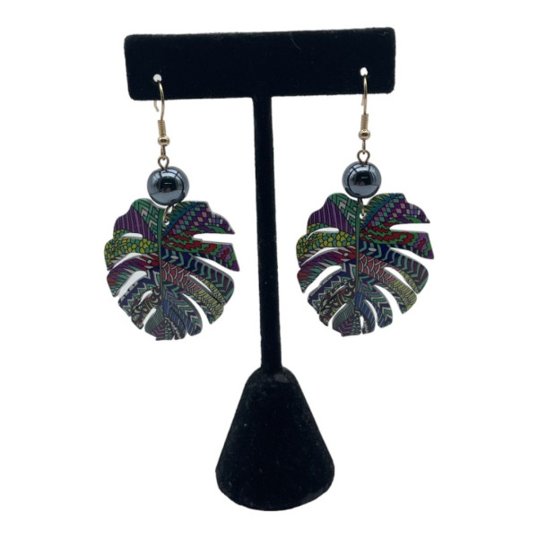 Tribal Monstera with Pearl