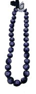 Kukui Nut Lei Necklace - Purple Hibiscus