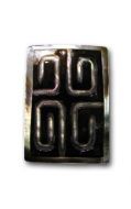 Rectangle Carved Black Mother of Pearl