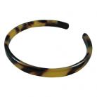 Extra Thin Turtle Shell Bracelet .6cm - Brown