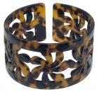 4.0cm Turtle Shell Bracelet - Carved Tiare Design