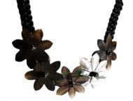 Black Mother of Pearl Tiare Necklace